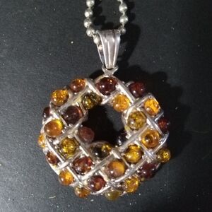 925 Silver Amber Necklace